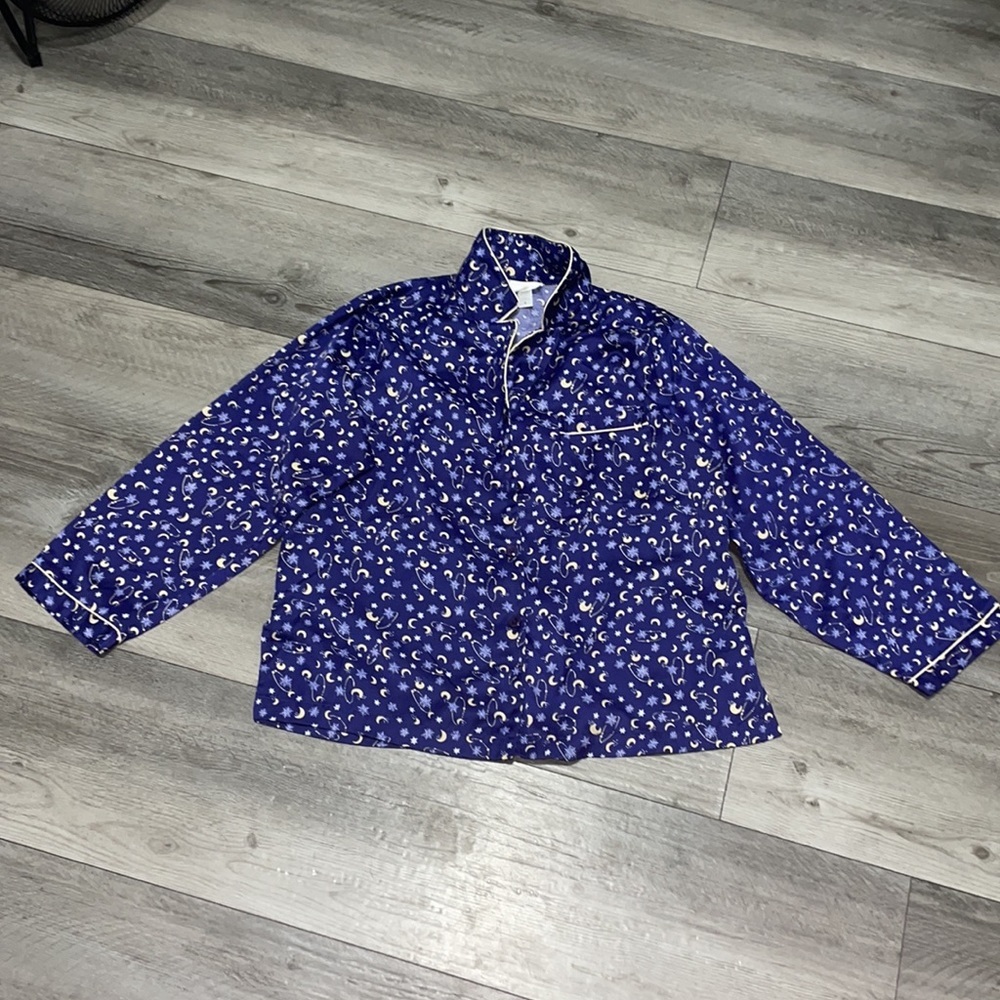 Carole Hochman pajamas Set long sleeve and pants elastic waist medium stars moon